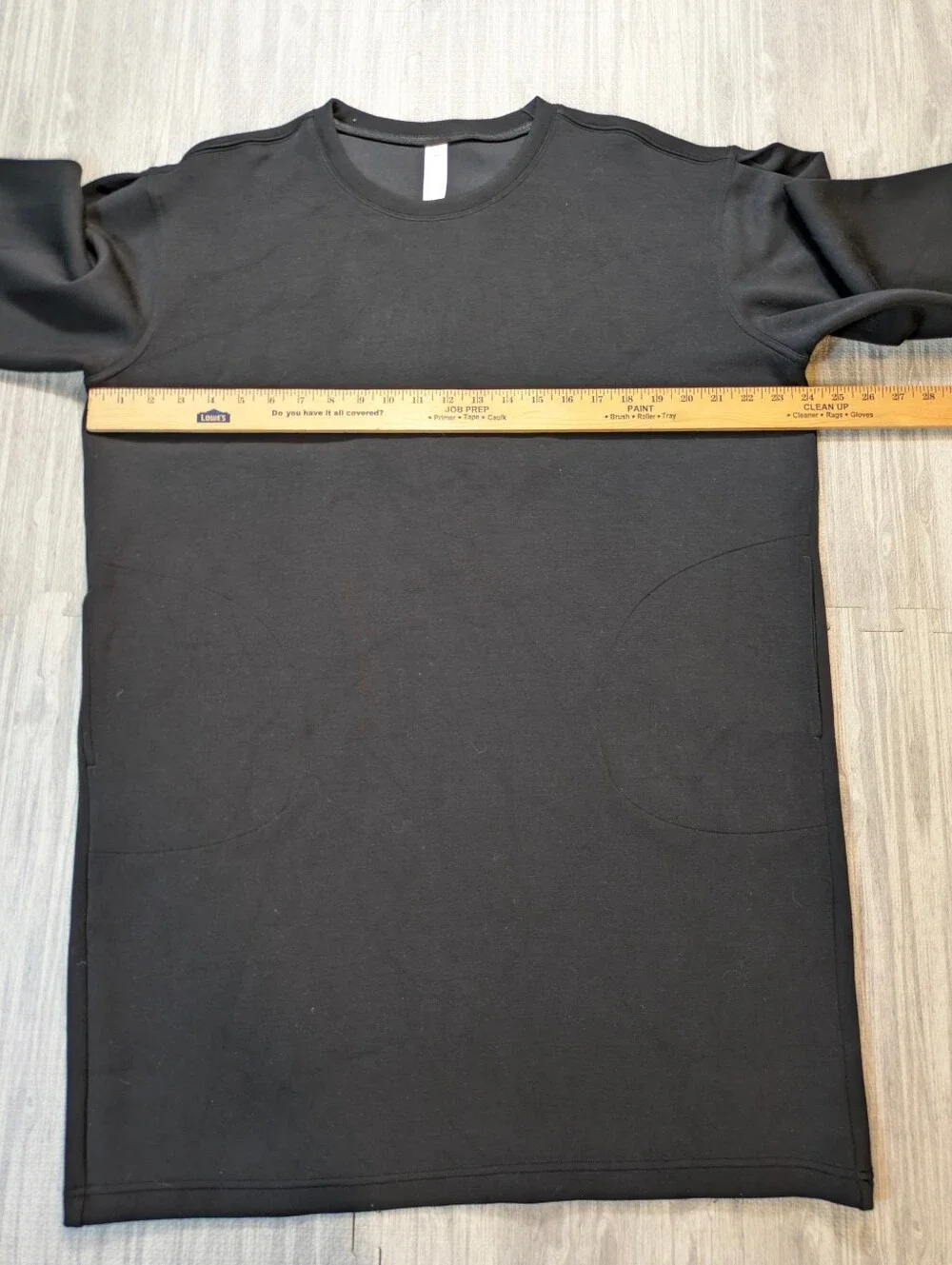 Spanx AirEssentials Black Crewneck Dress  Lightweight Cozy Comfy Soft Travel XL